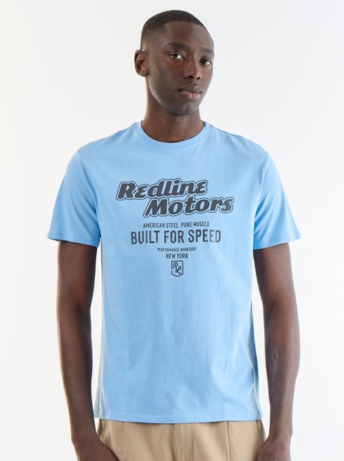 T-shirt met fantasieprint en korte mouwen - Kiabi