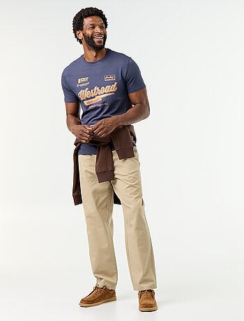 T-shirt met fantasieprint en korte mouwen