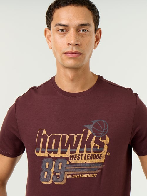 T-shirt met fantasieprint en korte mouwen - Kiabi T-shirt met fantasieprint en korte mouwen - Kiabi
