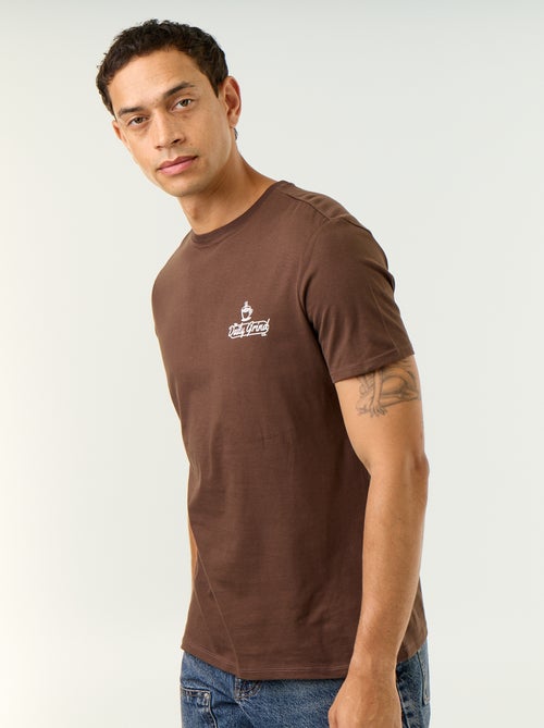T-shirt met fantasieprint en korte mouwen - Kiabi T-shirt met fantasieprint en korte mouwen - Kiabi