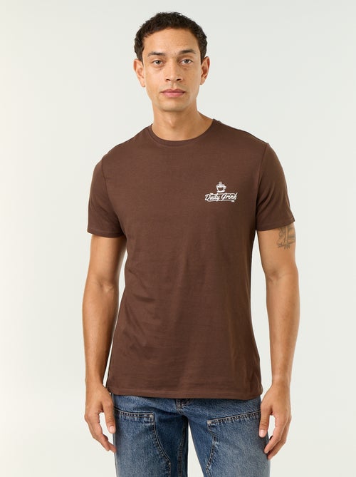 T-shirt met fantasieprint en korte mouwen - Kiabi T-shirt met fantasieprint en korte mouwen - Kiabi