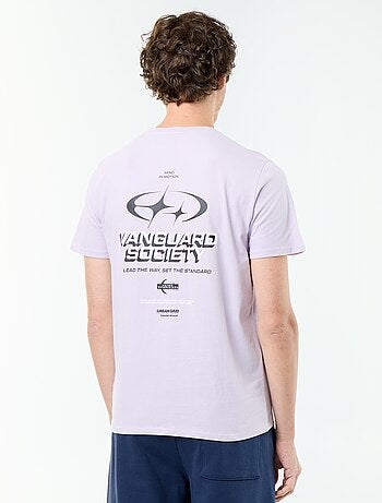 T-shirt met fantasieprint en korte mouwen