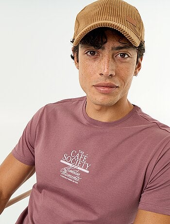 T-shirt met fantasieprint en korte mouwen