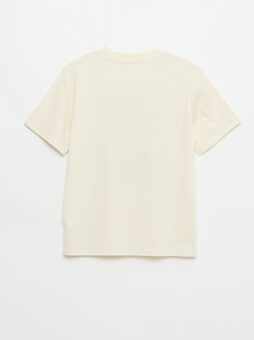 T-shirt met fantasieprint en korte mouwen - Kiabi