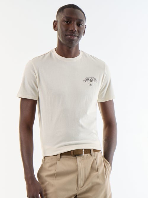 T-shirt met fantasieprint en korte mouwen - Kiabi T-shirt met fantasieprint en korte mouwen - Kiabi
