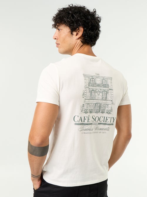 T-shirt met fantasieprint en korte mouwen - Kiabi T-shirt met fantasieprint en korte mouwen - Kiabi