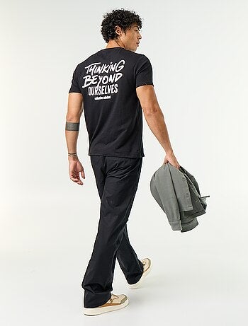 T-shirt met fantasieprint en korte mouwen