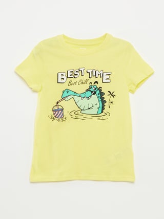 T-shirt met fantasieprint