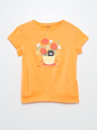 T-shirt met fantasieprint