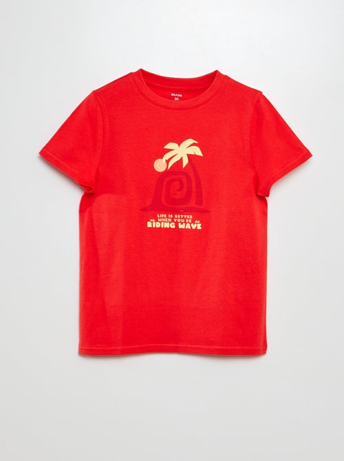 T-shirt met fantasieprint - Kiabi