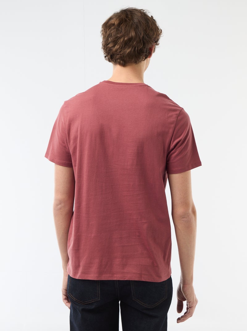 T-shirt met fantasieprint Rood - Kiabi