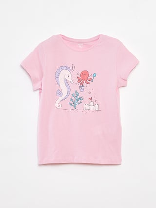 T-shirt met fantasieprint
