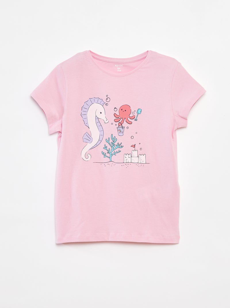 T-shirt met fantasieprint ROSE - Kiabi