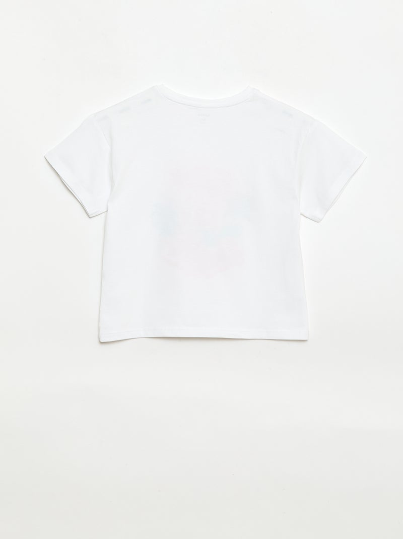 T-shirt met fantasieprint Wit - Kiabi