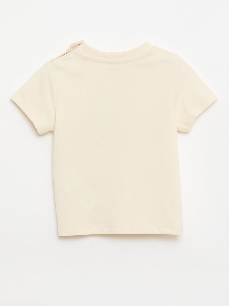 T-shirt met geanimeerde print Wit - Kiabi
