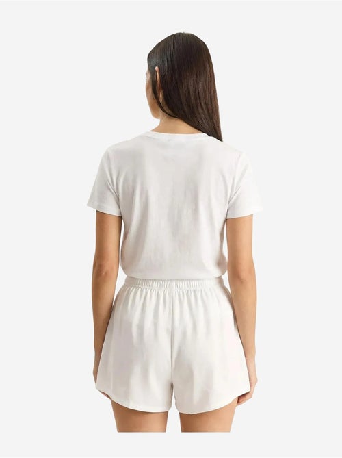 T-shirt met geborduurde ronde hals lucci - Kiabi