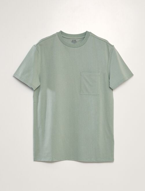 T-shirt met gevlekt effect en borstzakje - Kiabi