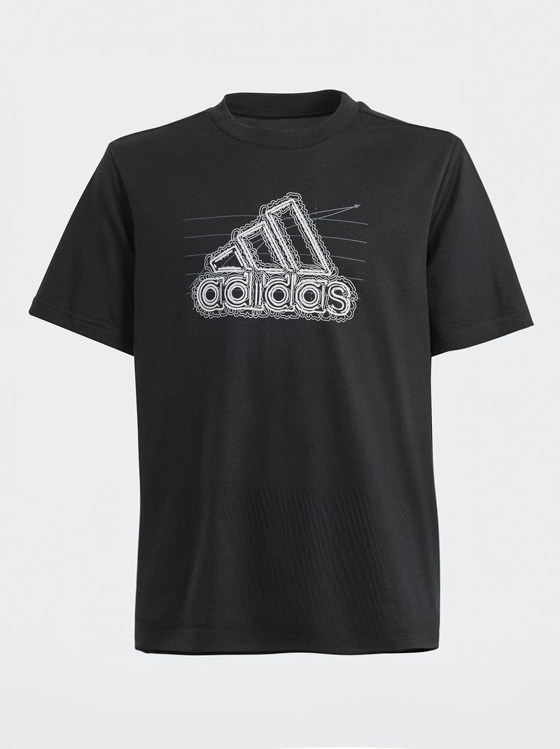 T-shirt met groot 'adidas'-logo ZWART - Kiabi