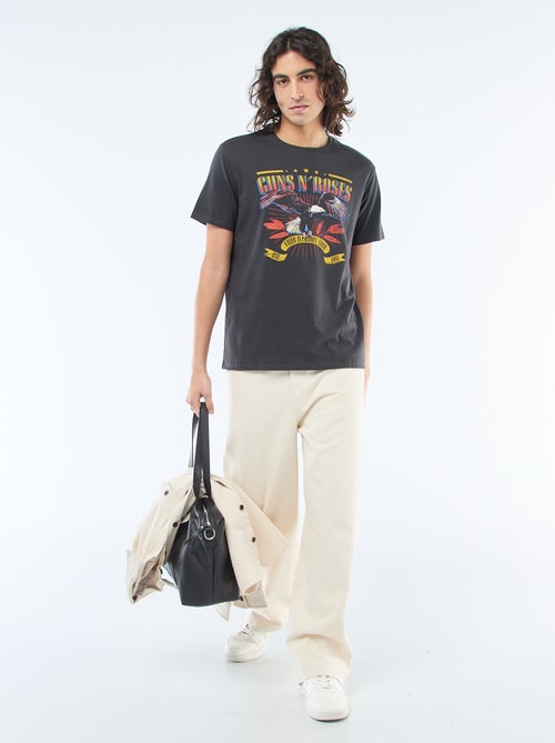 T-shirt met 'Guns N' Roses'-print - Kiabi
