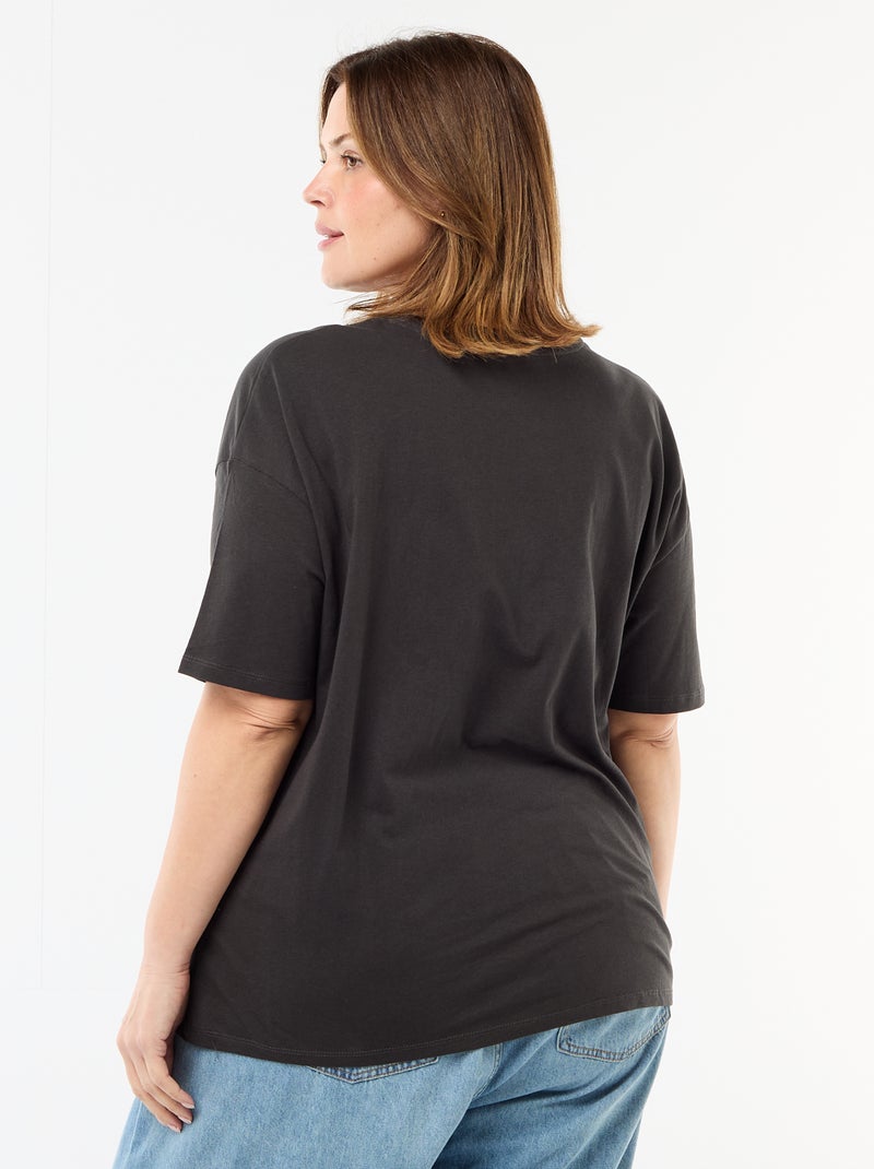 T-shirt met 'Guns N'Roses'-print en korte mouwen Zwart - Kiabi