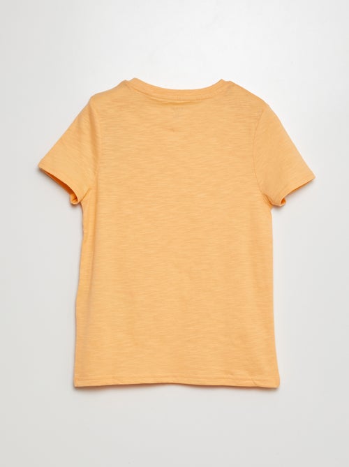 T-shirt met henleykraag en korte mouw - Kiabi