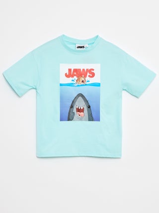 T-shirt met 'Jaws'-print