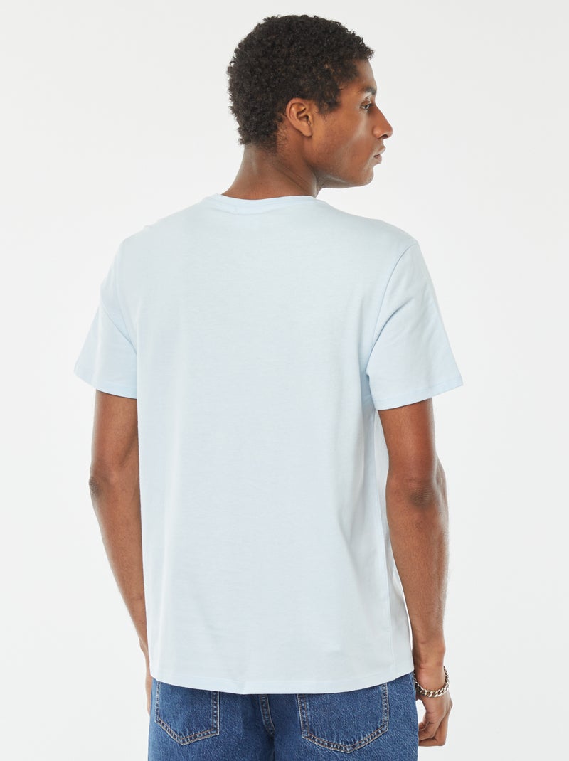 T-shirt met 'Jaws'-print BLAUW - Kiabi