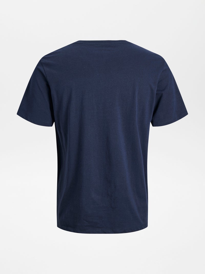 T-shirt met 'JJ Rebel'-print BLAUW - Kiabi