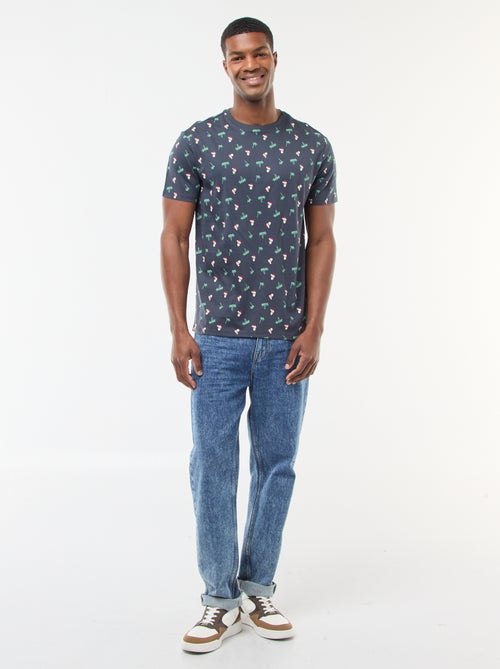 T-shirt met kerstmotief - Kiabi