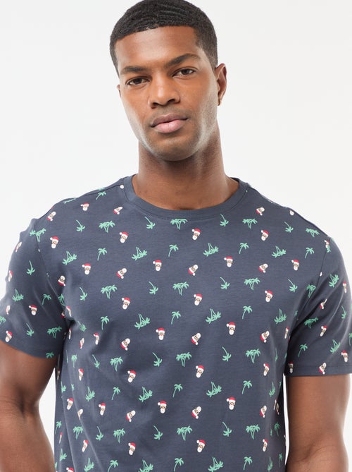 T-shirt met kerstmotief - Kiabi