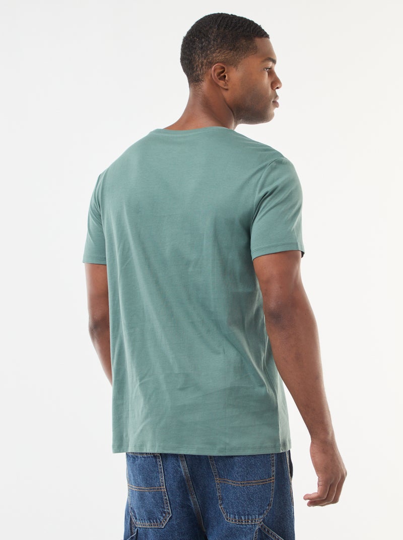 T-shirt met kerstmotief Groen - Kiabi