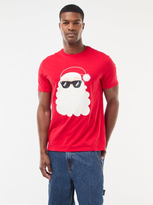 T-shirt met kerstmotief - Kiabi
