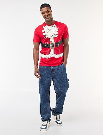 T-shirt met kerstmotief
