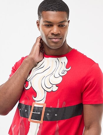 T-shirt met kerstmotief