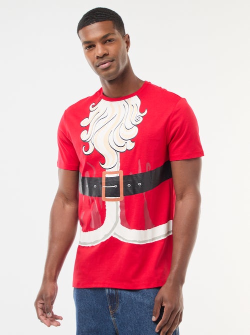 T-shirt met kerstmotief - Kiabi