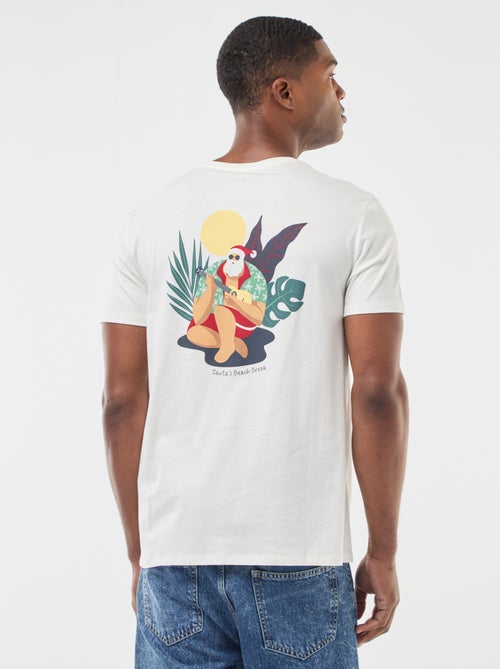 T-shirt met kerstmotief - Kiabi