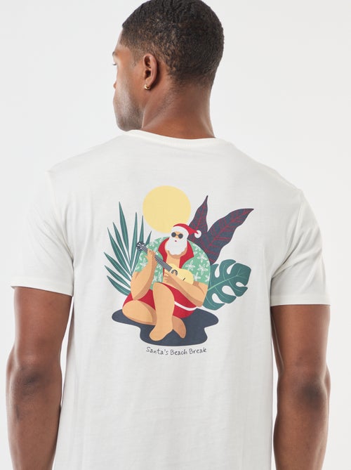 T-shirt met kerstmotief - Kiabi