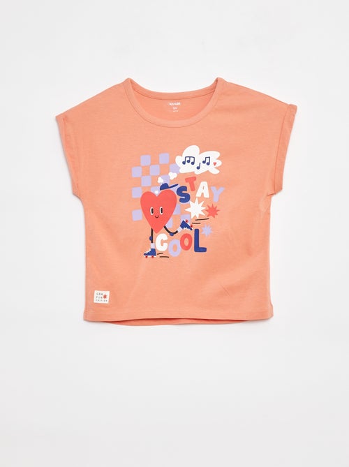 T-shirt met korte mouw - Grafik Edition - Kiabi