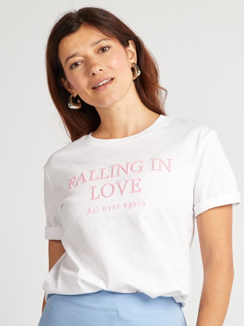 T-shirt met korte mouw - Valentijnsdag - Kiabi