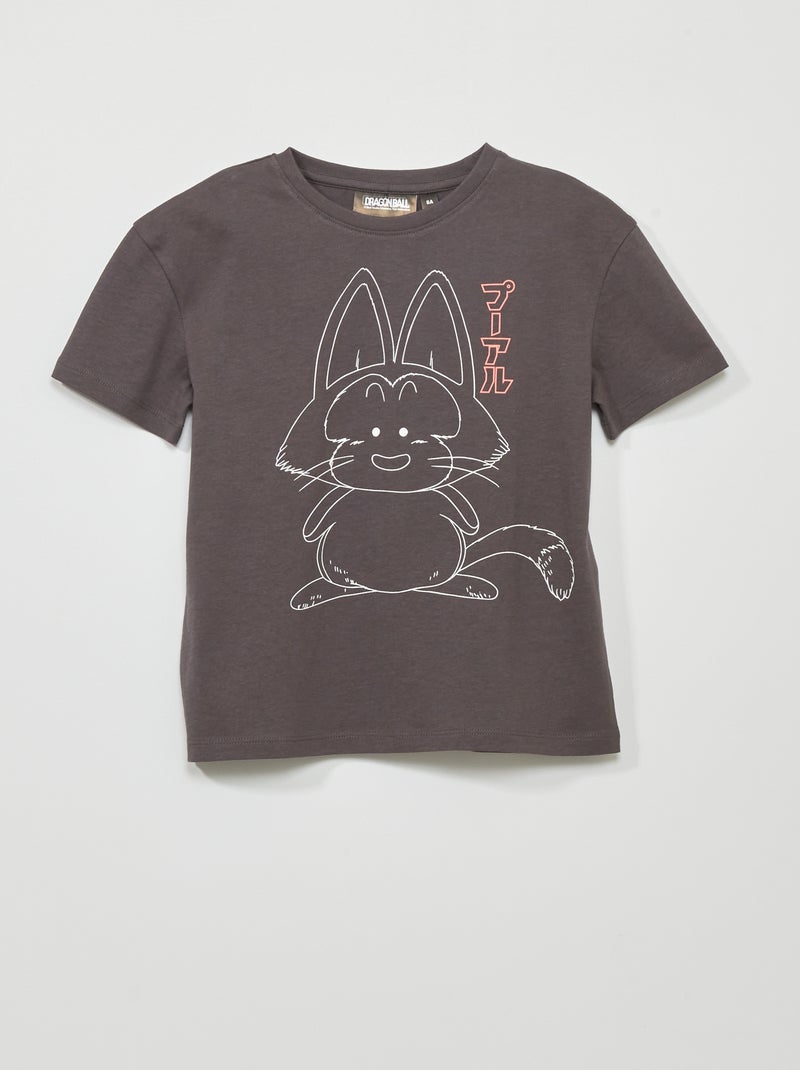 T-shirt met korte mouw' Dragon Ball' donkergrijs - Kiabi