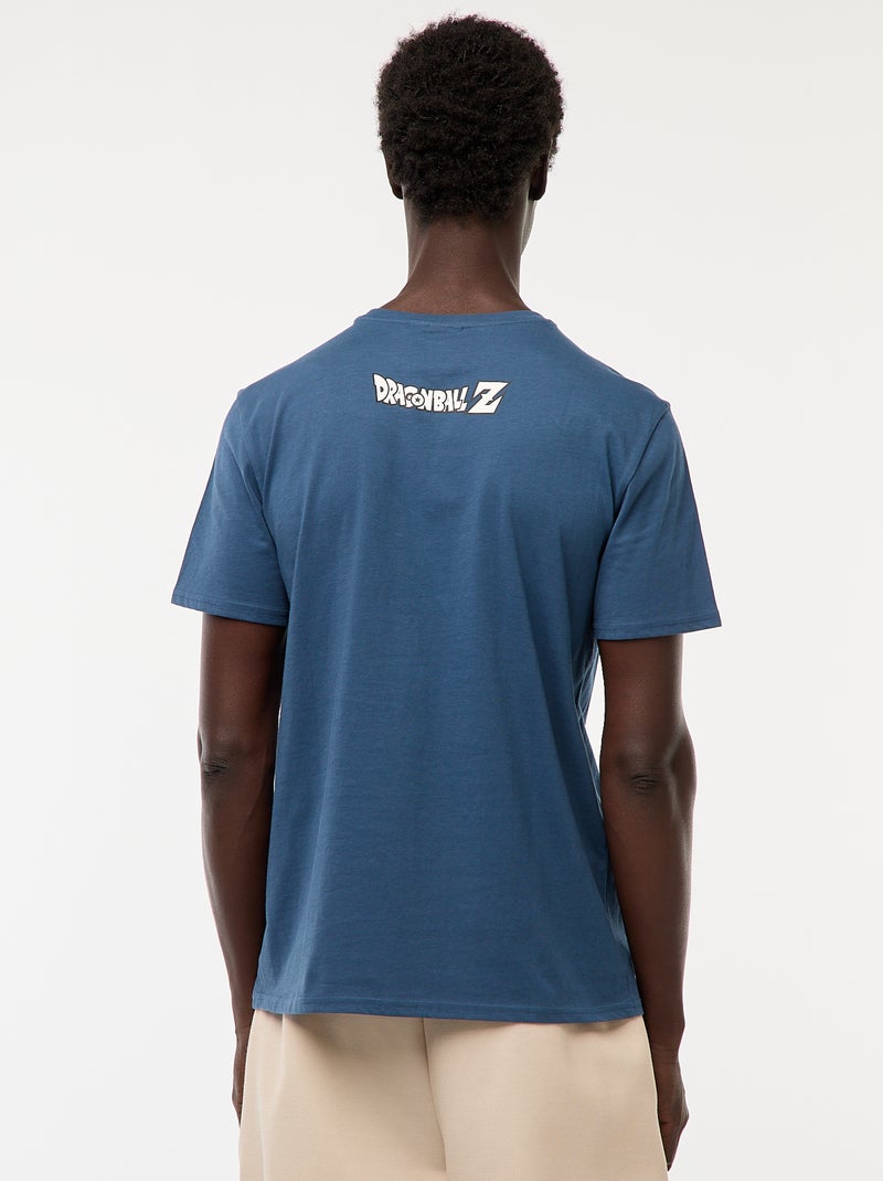 T-shirt met korte mouw en Dragon Ball Z-print Blauw - Kiabi