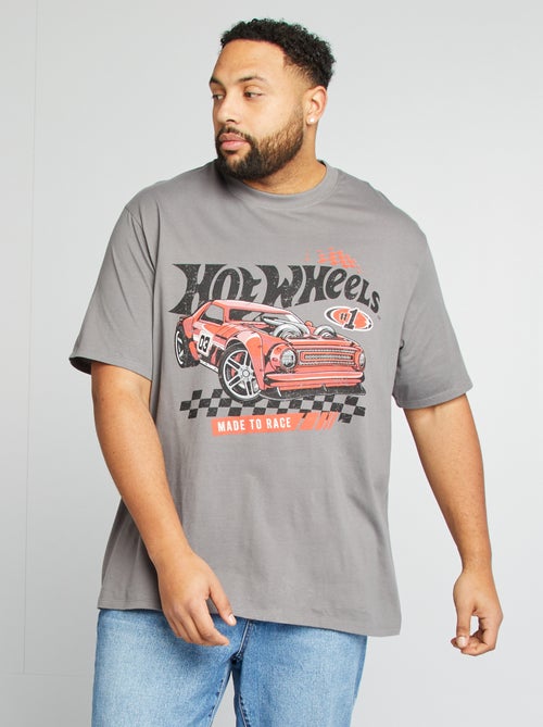 T-shirt met korte mouw en 'Hot Wheels'-print - Kiabi