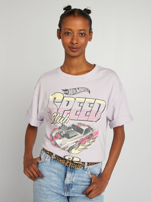 T-shirt met korte mouw en 'Hot Wheels'-print - Kiabi