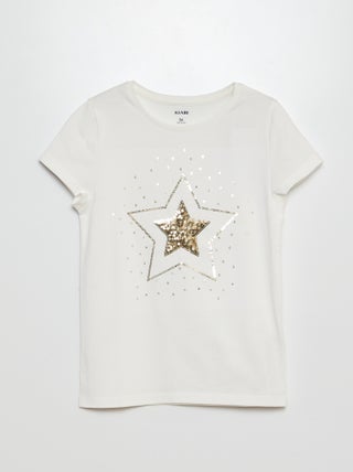 T-shirt met korte mouw en leuk detail