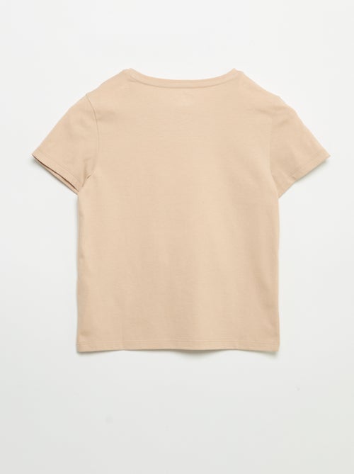 T-shirt met korte mouw en leuk detail - Kiabi