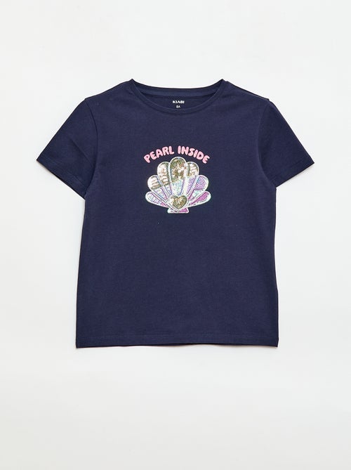 T-shirt met korte mouw en leuk detail - Kiabi