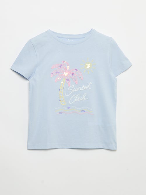 T-shirt met korte mouw en leuk detail - Kiabi