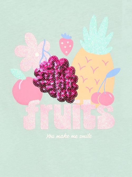 T-shirt met korte mouw en leuk detail - Kiabi