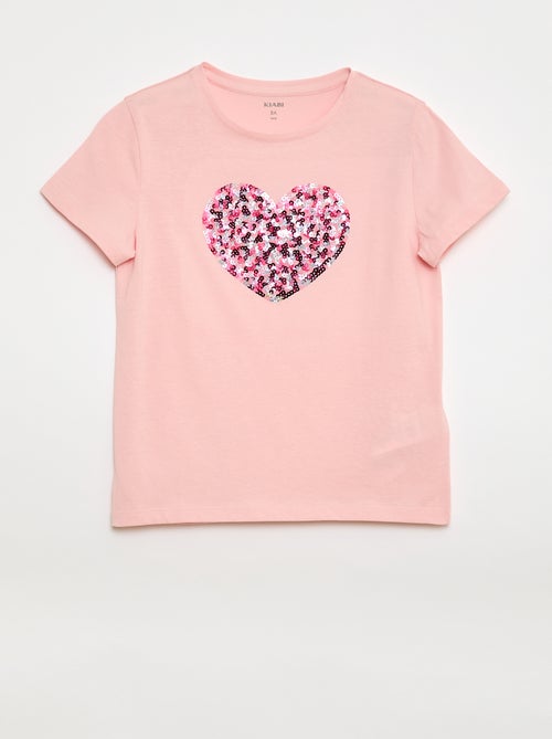 T-shirt met korte mouw en leuk detail - Kiabi