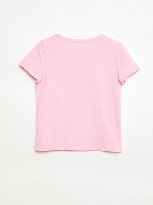 T-shirt met korte mouw en leuk detail - Kiabi